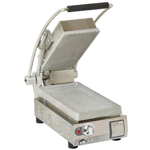 Star Mfg PGT7A Pro-Max 2.0r Sandwich Grill, 7.5 in  W x 14.2 in D grooved aluminum cooking surf