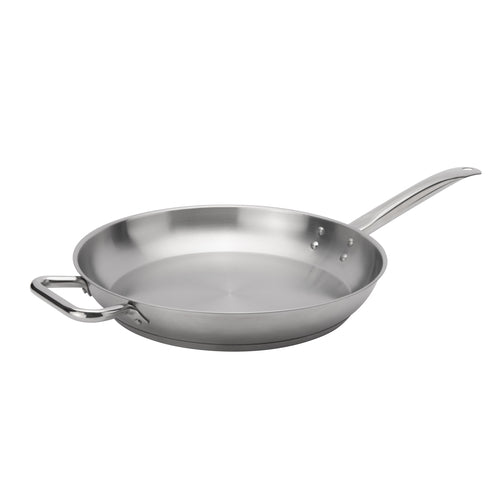 Browne 5734054 Elements Fry Pan, 14 in  dia. x 2-2/5 in H, riveted hollow cool touch handle, op