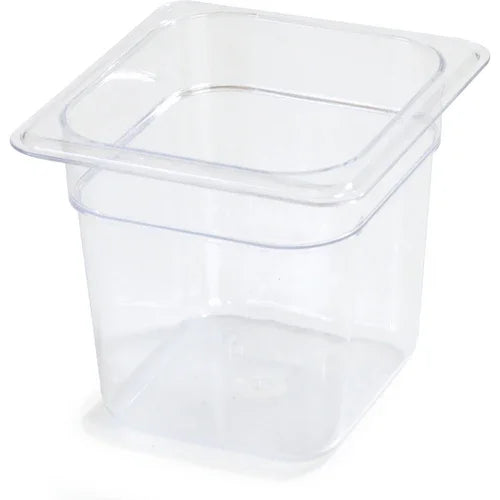 Carlisle 3068507 | StorPlus Food Pan | 1/6 Size 2.5 qt Clear Polycarbonate