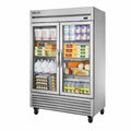 True T-49G-HC~FGD01 Refrigerator, reach-in, two-section, framed glass door version 01, (2) glass doo