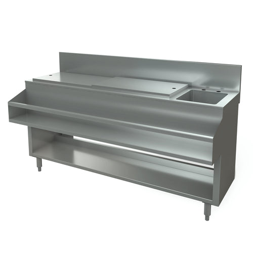 Tarrison TA-CMU60SCR | Cocktail Mix Unit | Stainless Steel Construction, Insulated Ice Bin