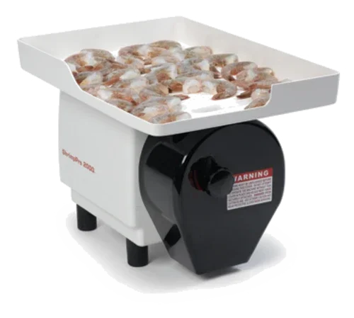 NEMCO 55925 ShrimpPro 2000 Power Shrimp Cutter and Deveiner with Feeder Tray