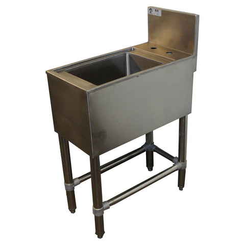 Tarrison TA-BHS2412 Underbar Hand Sink, 1-compartment, 12 in W x 24 in D x 37 in H overall size, 10