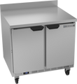 Beverage Air WTF36AHC Worktop Freezer, two-section, 36 in W, 8.69 cu. ft., (2) solid doors, (4) shelve