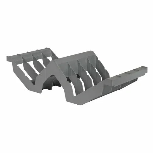 Cambro CSDR8151 | Camshelving Angled Drying & Storage Cradle | 8-slot Soft Gray ABS