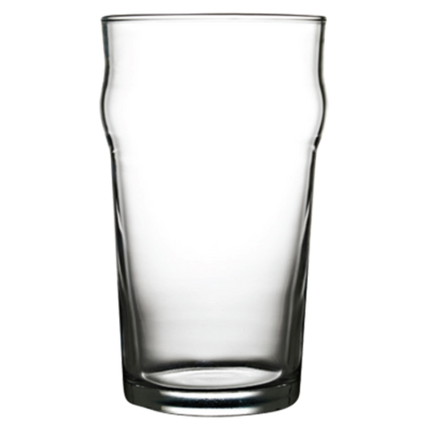 Pasabache PG42997 Pasabahce Nonic Pub Glass, 20 oz. (590ml), 6 in H, (3-1/2 in T 2-3/4 in B), full