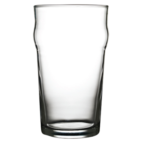 Pasabache PG42997 Pasabahce Nonic Pub Glass, 20 oz. (590ml), 6 in H, (3-1/2 in T 2-3/4 in B), full