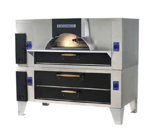 Bakers Pride FC-616/Y-600 Il Forno Classicor Pizza Oven, double stacked with Y-600, wood burning style, ga