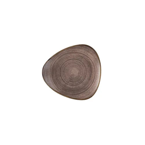 Churchill SRBRTR101 triangular ceramic plate, 10-1/2 in, microwave and dishwasher safe