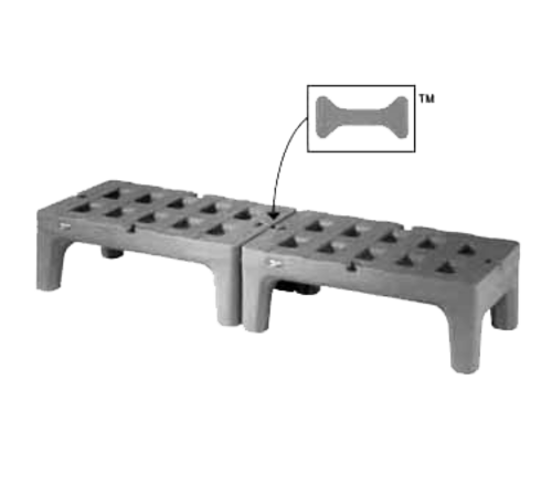 Metro HP2248PD  - Metro Bow-Tie Dunnage Rack, 22 in  x 48 in  x 12 in H, slotted, wit
