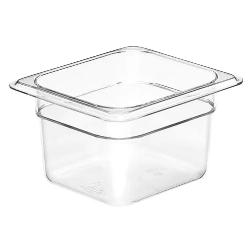Cambro 64CW135 | Camwearr Food Pan 1.6 qt 4 in deep 1/6 size clear