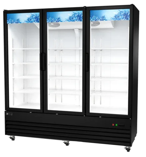EFI C3-78GDX | Versa C | Display Cooler 72 in W (3) hinged doors black