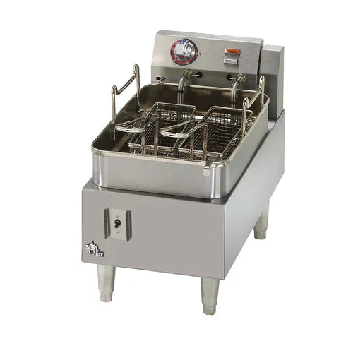 Star Mfg 515F Star-Maxr Fryer, electric, countertop, 15 lb. capacity, single stainless steel f
