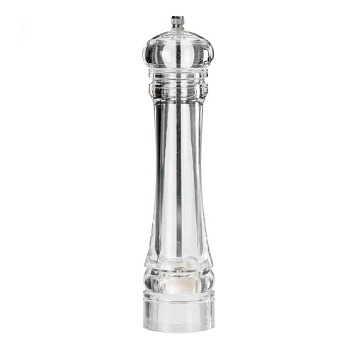 Tableware Solutions T4201 Salt/Pepper Mill, 8 in , hand wash, acrylic, transparent, Leone