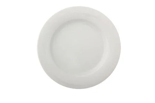 Porland 04AP008786 White Flat Plate 17cm Ceramic Six Per Case