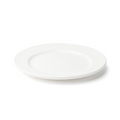 Browne 5630108 Plate, 22.7cm / 9 in , round, wide rim, vitrified high alumina porcelain, white,