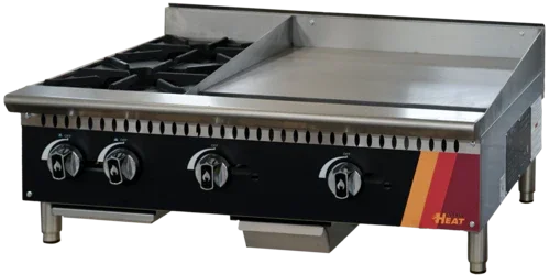 EFI HCT36-12HP-24GM-P | Versa Heat | Combination Cooktop, LP Gas, 36 in W