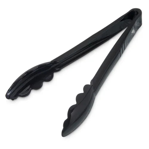 Carlisle 470903 | Carlyr Utility Tongs 9 in L | Dishwasher Safe Plastic Black