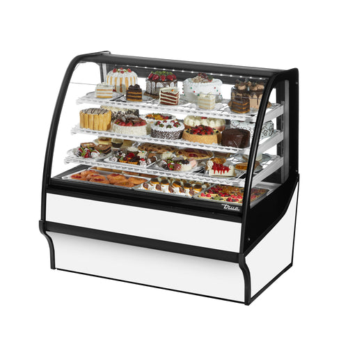 True TDM-R-48-GE/GE-S-W Display Merchandiser, refrigerated, 48-1/4 in W, self-contained refrigeration, w