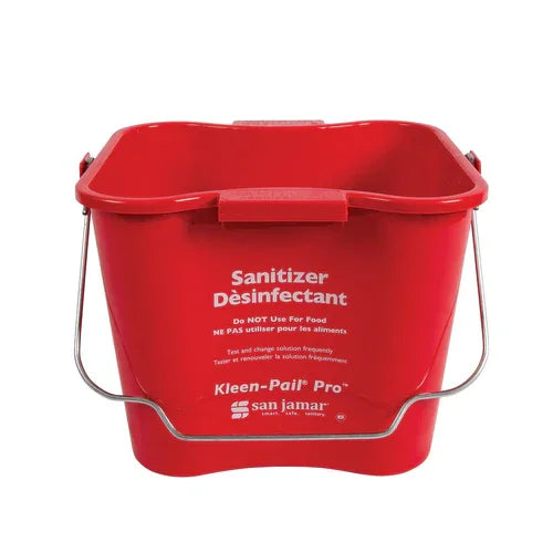 Carlisle KPP256RD | San Jamar | Kleen-Pail Pro 8 qt Plastic Pail Red