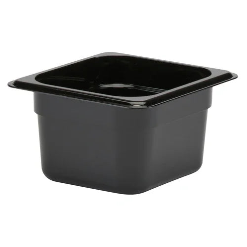 Cambro 64CW110 | Camwear Food Pan 1.6 qt 1/6 size 4 in deep black