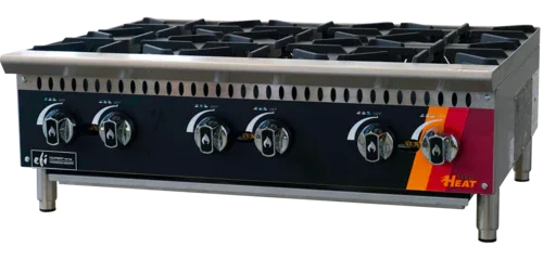 EFI HHP36-6B-P | Versa Heat | Hotplate LP Gas 36 in W 6 Burners Stainless Steel