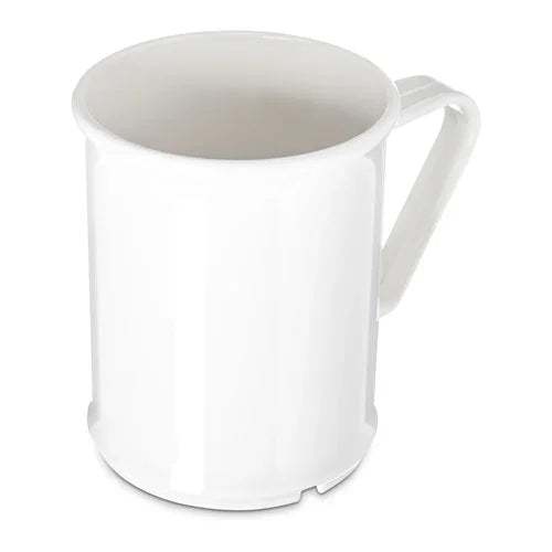 Carlisle PCD79602 | Mug 9.6 oz. with Handle | Polycarbonate White NSF