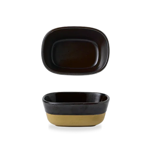 Churchill EMBRED121 Deep Dish, Oblong, Glazed Finish, 4-3/4 x 3-1/2 x 2 Inches