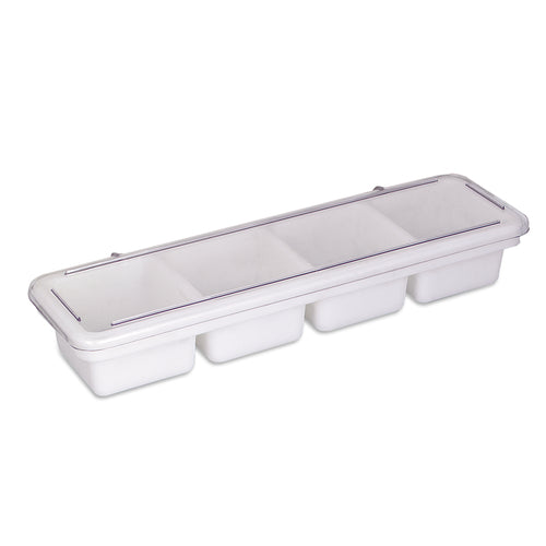 Browne 574837 Bar Caddy Condiment Tray, 4 compartment, 18 in L x 5 in W x 3 in H, includes: (1