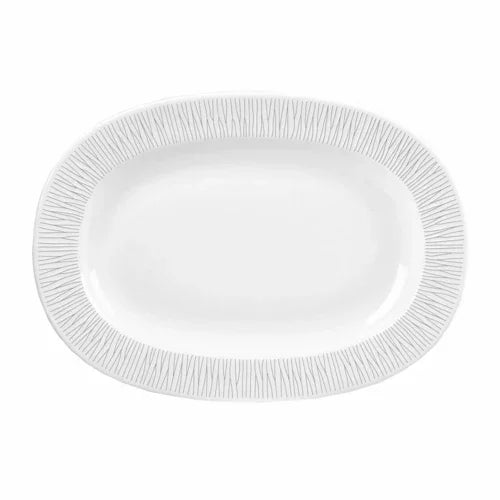 Churchill WHBALR8 1 Oval Dish 8 in with Embossed Rim and Microwave Safe