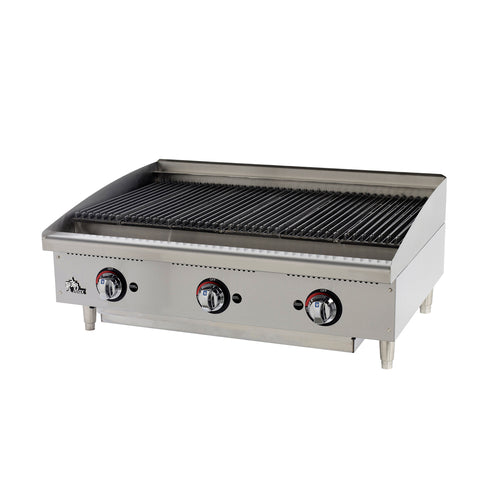 Star Mfg 6136RCBF Star-Maxr Charbroiler, gas, countertop, 36 in  W, cast iron 40,000 BTU burners w