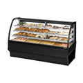 True TDM-DC-77-GE/GE-S-S Display Merchandiser, dry, non-refrigerated, 77-1/4 in W, with lift up curved gl