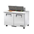 True TSSU-48-10-HC Sandwich/Salad Unit, (10) 1/6 size (4 in D) poly pans, stainless steel insulated