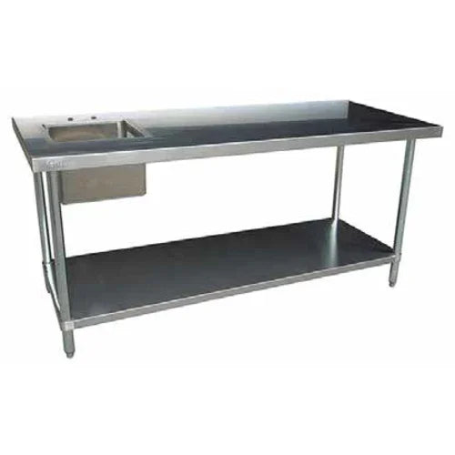 EFI TTUBR3084 | Versa Steel | Work Table With Prep Sink 84in W x 30in D