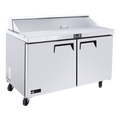 Efi CSDR2-48VC Versa-Chill Series Refrigerated Salad/Sandwich Prep Table, two-section, 13.4 cu.