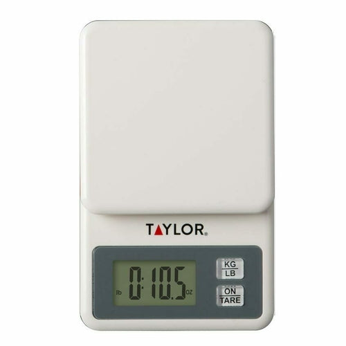 Taylor  3817 Portion Control Scale, compact digital kitchen, 11 lb x .1 oz., 5 kg x 1 g, 0.6