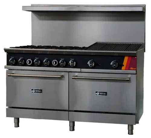 EFI HRG60-24CH-6B-P | Versa Heat | Gas Range 60 in W Natural Gas 6 Burners