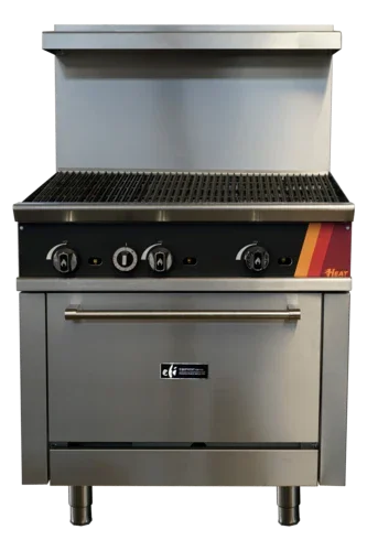 EFI HRG36-36CH-P | Versa Heat | Gas Range LP Gas 36" Charbroiler Standard Oven
