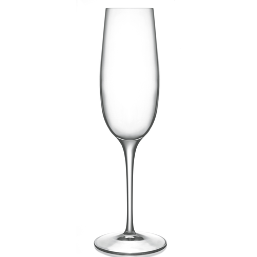 Luigi Bormioli A09233BYL02AA06 Champagne/Flute Glass, 8.25 oz., reinforced rims, curved bowl shape, heat treate