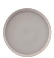 Creative Table CT9257 Coupe plate, 28 cm (11 in ), stacking, round, ceramic stoneware, grey, Pico, Cre