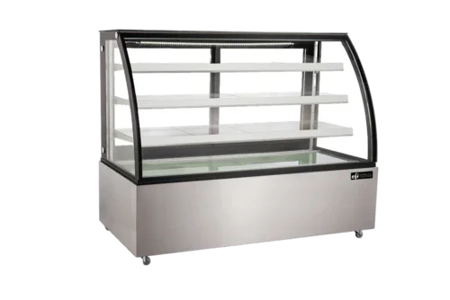 EFI CGCM-7356 | Versa Display | Refrigerated Display Case Curved Glass 72.4in W