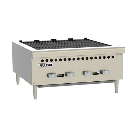 Vulcan  VCRB25 Charbroiler, gas, countertop, 25-3/8 in , (4) 14,500 BTU cast iron burners with