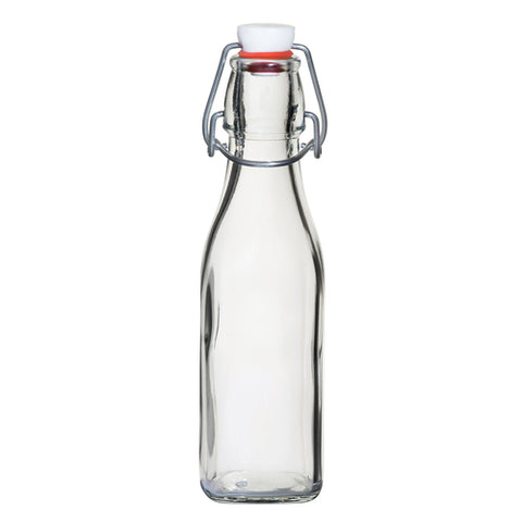 Tableware Solutions B14730 Swing Top Bottle, 8-1/2 oz., white top, glass, Creative Table