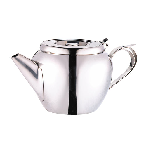 Browne 515153 Teapot, 32 oz., stackable, includes strainer, 18/8 stainless steel