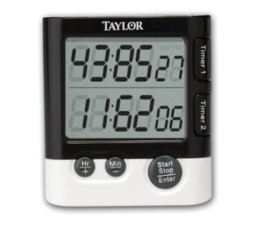 Taylor 5828 Dual Event Digital Timer/Clock, times 2 events, 1-1/2 in  readout, hour/minute t