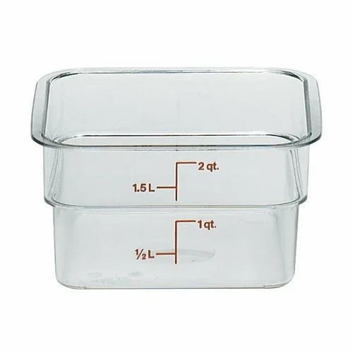 Cambro 2SFSCW135 | CamSquarer Food Container 2 qt. | NSF Polycarbonate Red