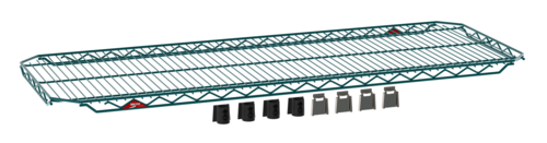 Metro EZA-1848NK3 Super Erecta EZ-ADD Shelf, wire, 48 in W x 18 in D, includes: (4) EZ-ADD polymer