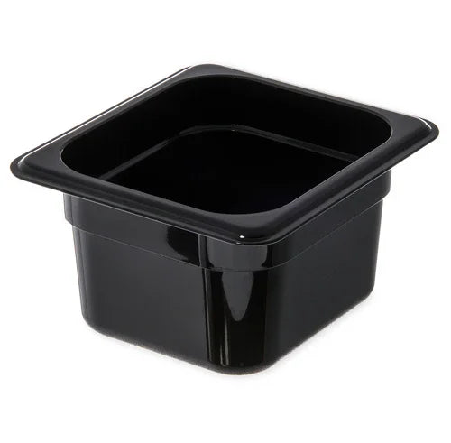 Carlisle 3068403 | StorPlus Food Pan 1/6 Size 1.7 qt Capacity Black