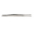 Browne 57516 Precision Tongs, 8 in L, straight, serrated tip, stainless steel