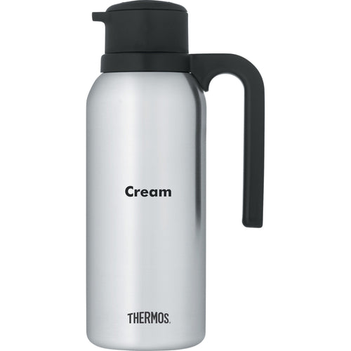 Arcoroc FN364 Thermosr Twist & Pour Creamer Carafe, 32 oz. (.95 L),  in Cream in  imprint, twi